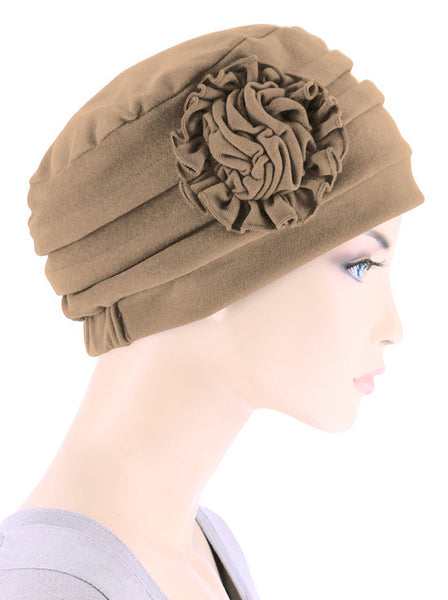 Soft Pleated Winter Fleece Lined Hat Black for Cancer, Chemo – Chemo  Fashion Scarf