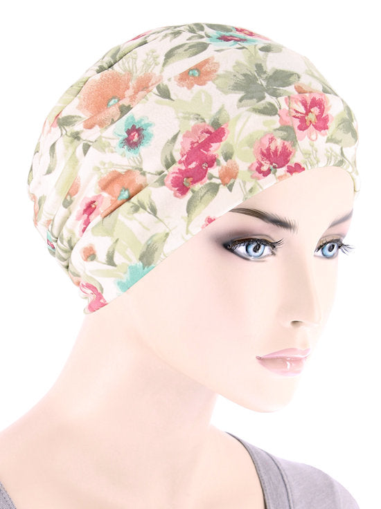 Cloche Cap Dainty Spring Floral