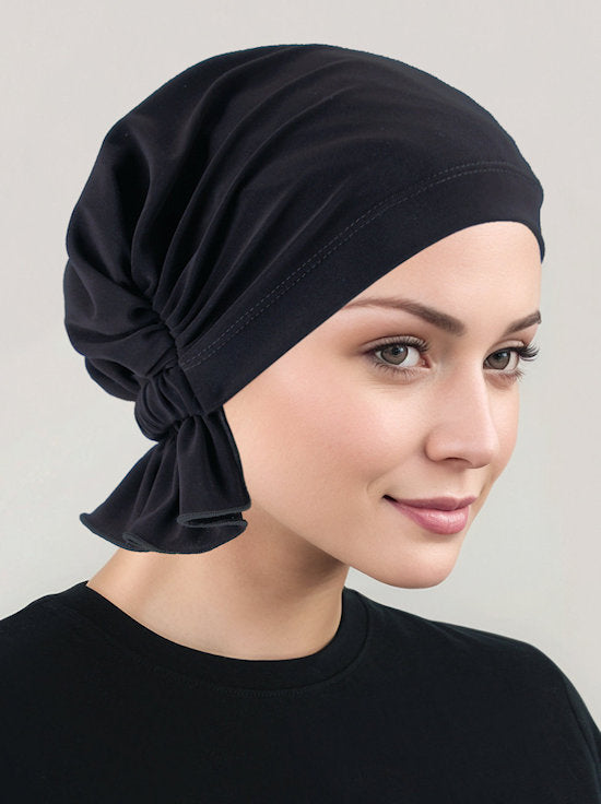 Abbey Cap Buttery Soft Raven Black