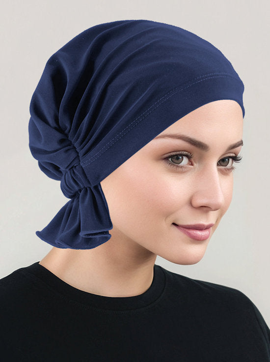 Abbey Cap Buttery Soft Navy Blue