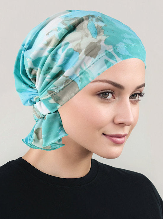 Abbey Cap Green Water Floral