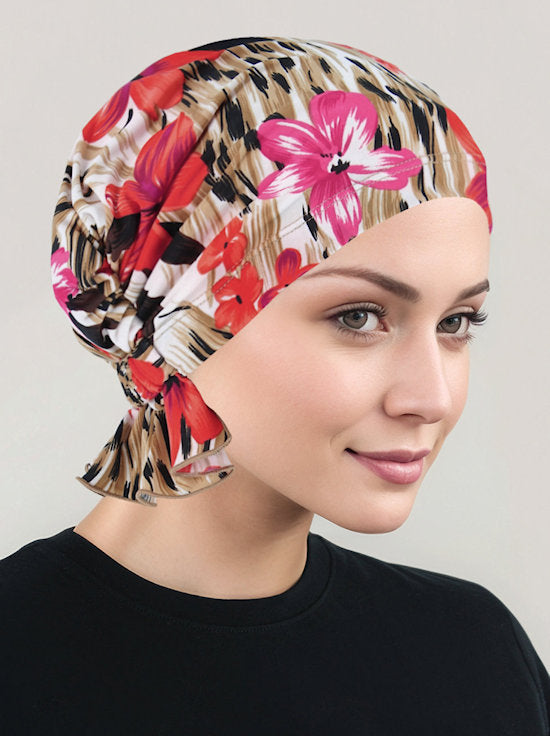 Abbey Cap Tropical Pink Floral