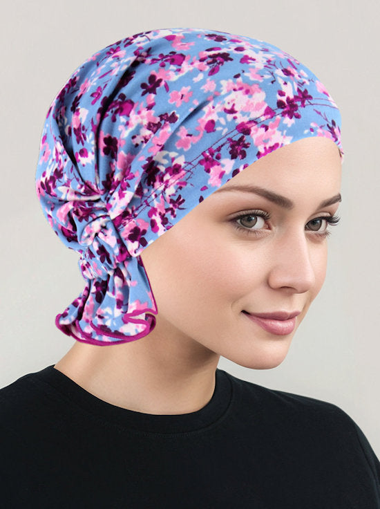 Abbey Cap Blue Pink Floral