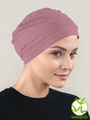 Bamboo Cap Rosette Sash Rose Pink