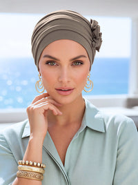 Bamboo Fringe Cap Coco Brown (lined)