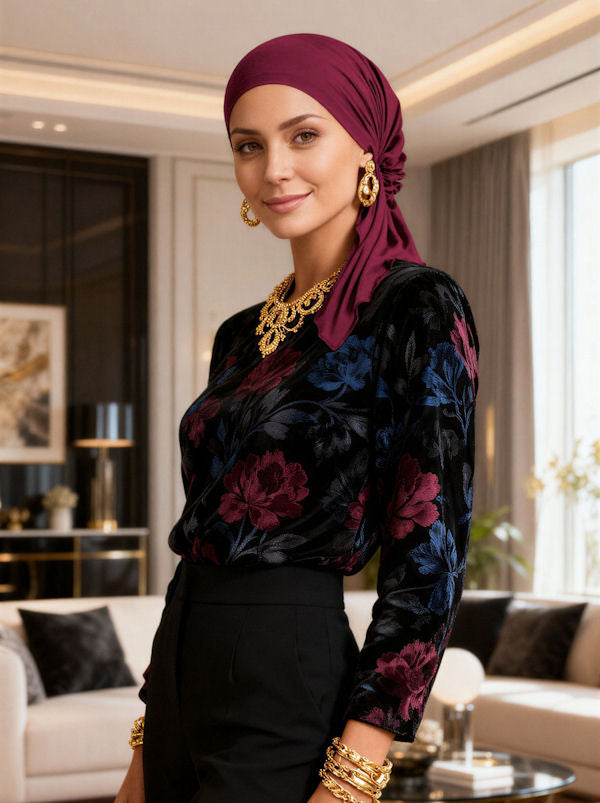 Bamboo Bella Scarf Burgundy