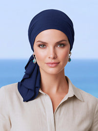 Bella Scarf Navy Blue