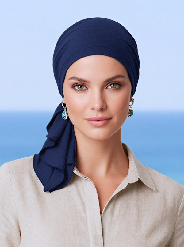 Bella Scarf Navy Blue