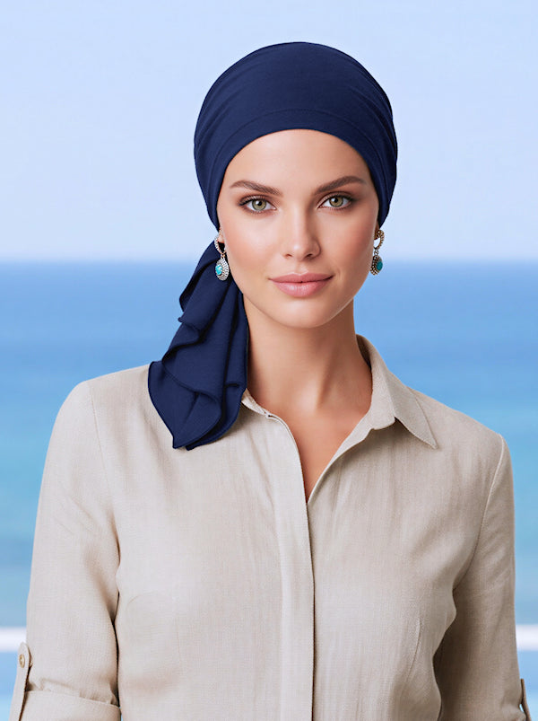 Bella Scarf Navy Blue