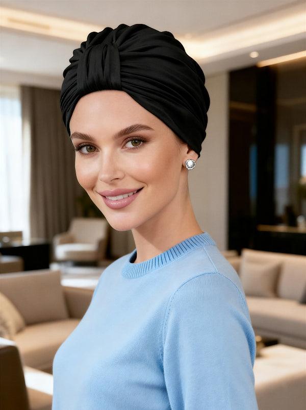 Classic Buttery Soft Turban Black