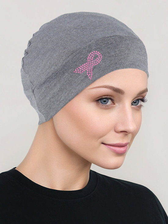 Pink Ribbon Essential Cap Heather Gray
