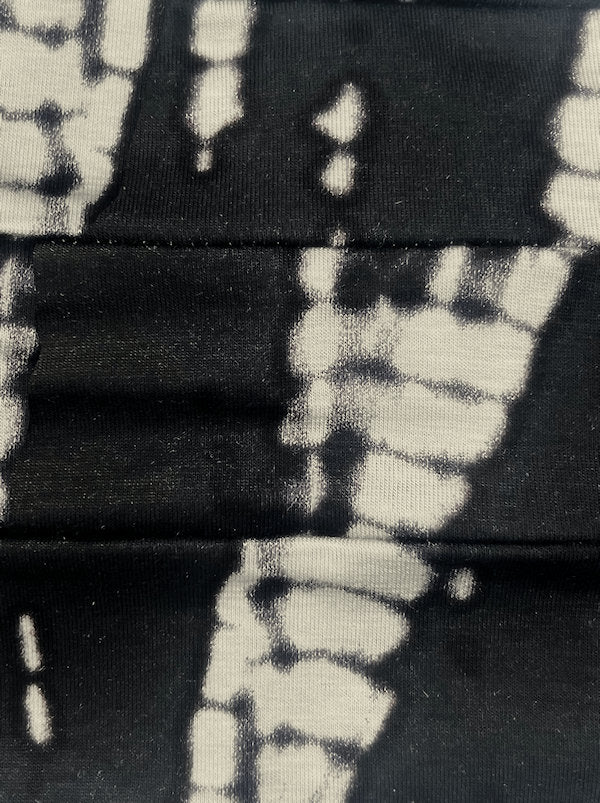 Cloche Cap Black Taupe Tie Dye