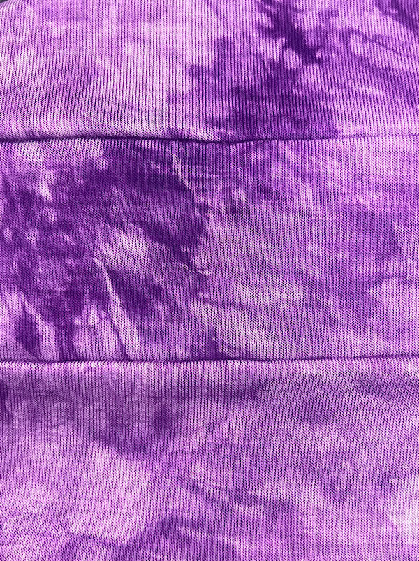 Cloche Cap Purple Tie Dye