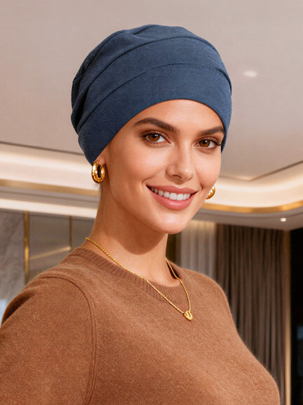 Cloche Cap Dark Denim