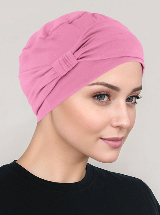 Women's Pre-Tied Scarf Turban Hat For Cancer Hair Loss – Soft Polyester Chemo Headwear, One Size