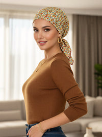 Shorty Scarf Yellow Dainty Floral