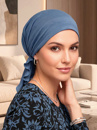 Bamboo Shorty Scarf Indigo Blue