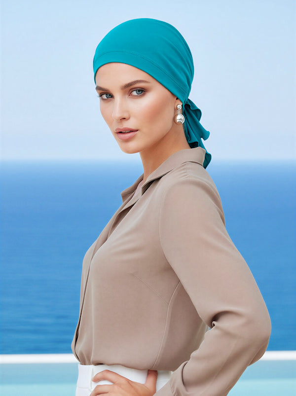 Bamboo Shorty Scarf Light Teal