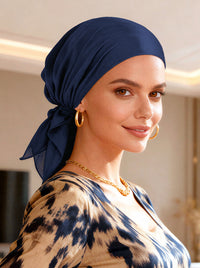 Shorty Scarf Solid Navy
