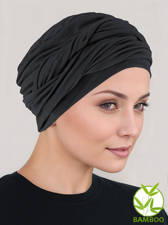 Bamboo Twisty Turban Black Onyx