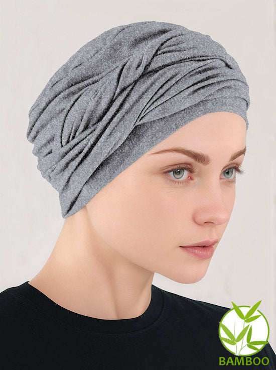 Bamboo Twisty Turban Heather Gray
