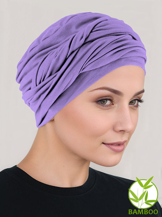 Bamboo Twisty Turban Lilac