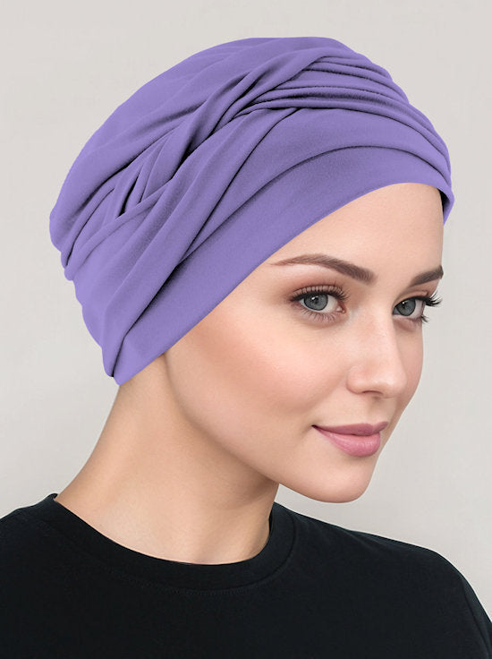 Twisty Turban Buttery Soft Lavender