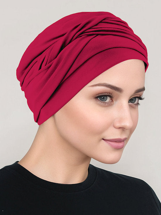 Twisty Turban Buttery Soft Red