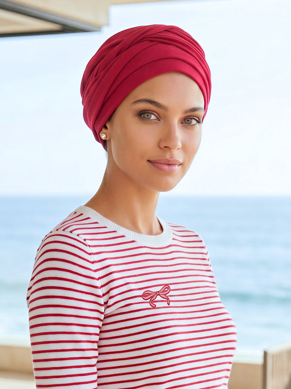 Twisty Turban Buttery Soft Red