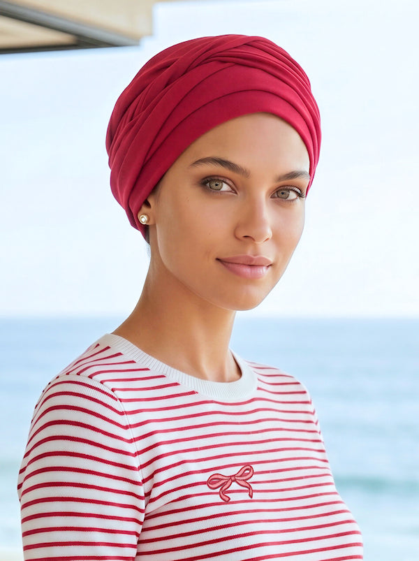 Twisty Turban Buttery Soft Red