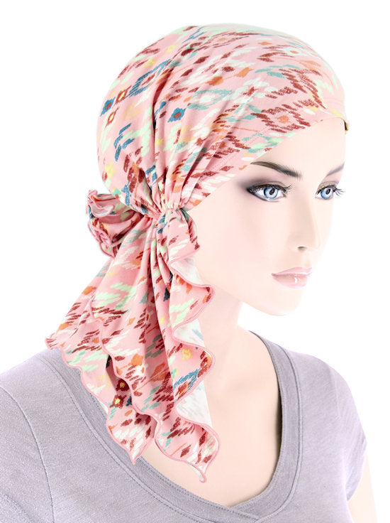 Bella Scarf Pink Tribal