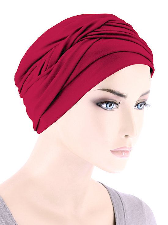 Twisty Turban Buttery Soft Red