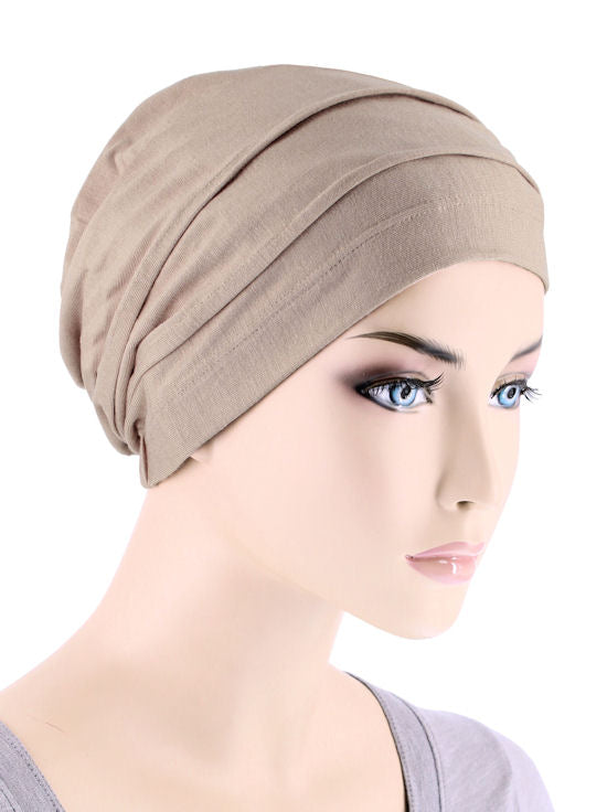 Womens Ultra Soft Bamboo Chemo Beanie Pleated Cancer Turban – Chemo ...