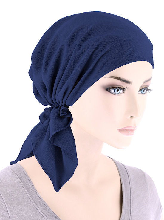 Shorty Scarf Solid Navy