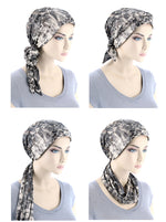 Head Wrap Scarf Brown Jersey