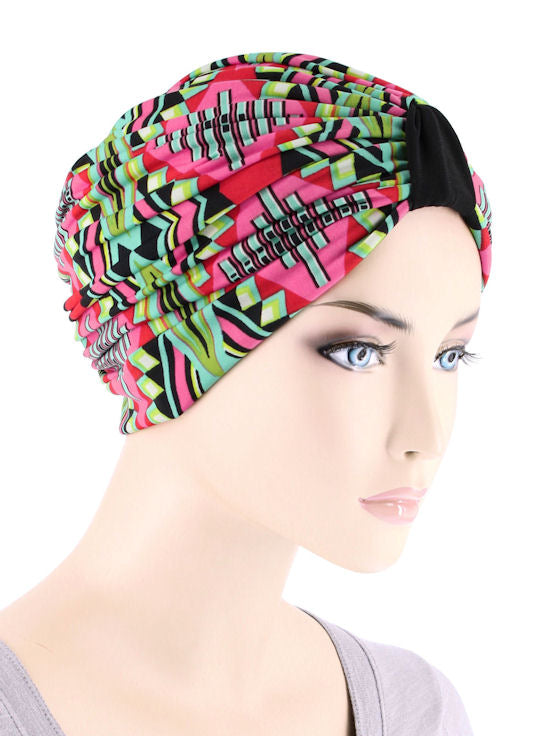 Classic Turban Pink Tropical Punch
