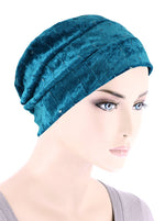 Winter Cloche Bow Hat Teal Sapphire Sequin