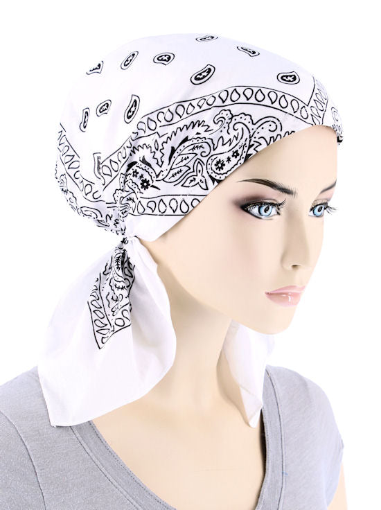 Bandana Scarf White