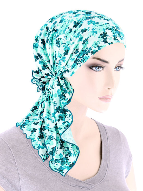 Bella Scarf Mint Green Floral